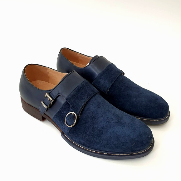 Vintage Foundry Co. Obsidian Monk Strap Suede Shoe main image 12